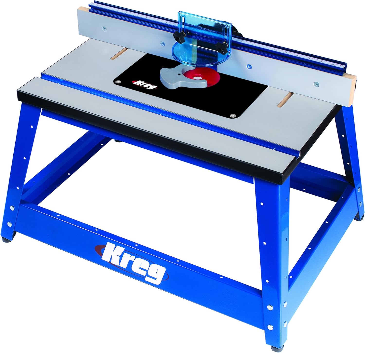 Kreg router table fence micro-adjuster and dust port connection